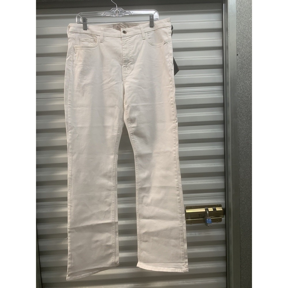 NWT Jen 7 by 7 For All Mankind Slim Bootcut White Jeans Size 14